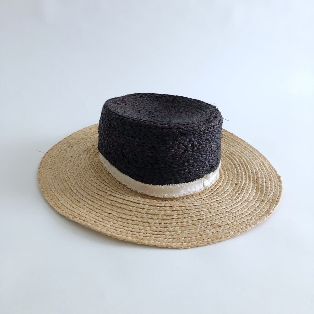 Zara Two Tone Straw Sun Hat